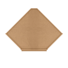 Diagonal Corner Kitchen Cabinet DC2736 Shaker Toffee 27 in. width 36 in. height 15 in. depth - Kitchen Cabinets