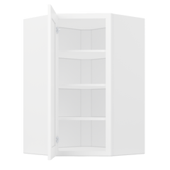 Diagonal Corner Kitchen Cabinet DC2742 Alpina White LessCare 27 in. width 42 in. height 15 in. depth - Kitchen Cabinets