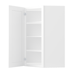 Diagonal Corner Kitchen Cabinet DC2742 Alpina White LessCare 27 in. width 42 in. height 15 in. depth - Kitchen Cabinets