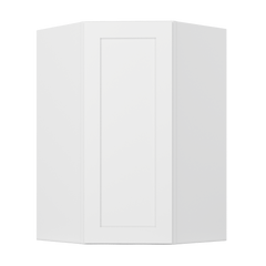 Diagonal Corner Kitchen Cabinet DC2742 Alpina White LessCare 27 in. width 42 in. height 15 in. depth - Kitchen Cabinets