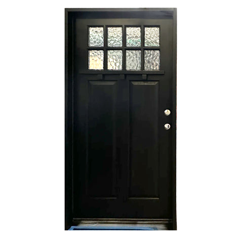 36x80 in. Exterior Mahogany Door Slab | Craftsman 8 Lite