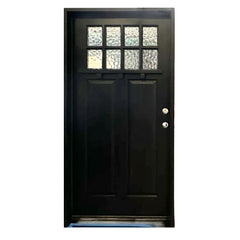 36x80 in. Exterior Mahogany Door Slab | Craftsman 8 Lite