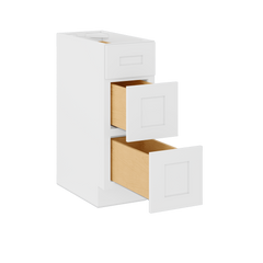Drawer Base Kitchen Cabinet DB12 Alpina White LessCare 12 in. width 34.5 in. height 24 in. depth - Kitchen Cabinets