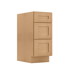 Drawer Base Kitchen Cabinet DB15 Shaker Toffee 15 in. width 34.5 in. height 24 in. depth - Kitchen Cabinets