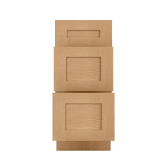 Drawer Base Kitchen Cabinet DB15 Shaker Toffee 15 in. width 34.5 in. height 24 in. depth - Kitchen Cabinets