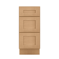 Drawer Base Kitchen Cabinet DB15 Shaker Toffee 15 in. width 34.5 in. height 24 in. depth - Kitchen Cabinets