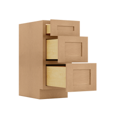 Drawer Base Kitchen Cabinet DB15 Shaker Toffee 15 in. width 34.5 in. height 24 in. depth - Kitchen Cabinets