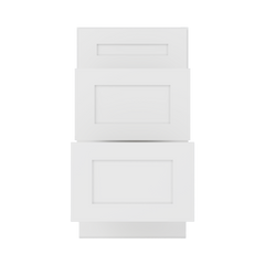 Drawer Base Kitchen Cabinet DB18 Alpina White LessCare 18 in. width 34.5 in. height 24 in. depth - Kitchen Cabinets