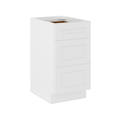 Drawer Base Kitchen Cabinet DB18 Alpina White LessCare 18 in. width 34.5 in. height 24 in. depth - Kitchen Cabinets