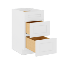 Drawer Base Kitchen Cabinet DB18 Alpina White LessCare 18 in. width 34.5 in. height 24 in. depth - Kitchen Cabinets