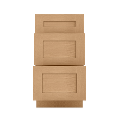 Drawer Base Kitchen Cabinet DB18 Shaker Toffee LessCare 18 in. width 34.5 in. height 24 in. depth - Kitchen Cabinets
