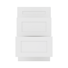 Drawer Base Kitchen Cabinet DB21 Alpina White LessCare 21 in. width 34.5 in. height 24 in. depth - Kitchen Cabinets