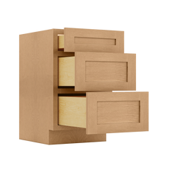 Drawer Base Kitchen Cabinet DB21 Shaker Toffee 21 in. width 34.5 in. height 24 in. depth - Kitchen Cabinets