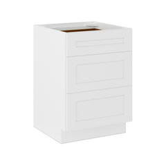 Drawer Base Kitchen Cabinet DB24 Alpina White LessCare 24 in. width 34.5 in. height 24 in. depth - Kitchen Cabinets