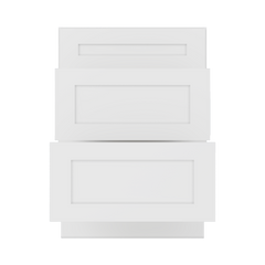Drawer Base Kitchen Cabinet DB24 Alpina White LessCare 24 in. width 34.5 in. height 24 in. depth - Kitchen Cabinets