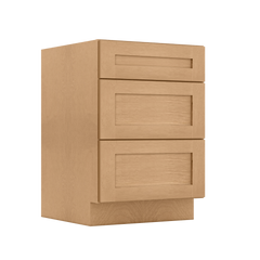 Drawer Base Kitchen Cabinet DB24 Shaker Toffee 24 in. width 34.5 in. height 24 in. depth - Kitchen Cabinets