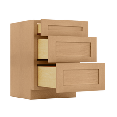Drawer Base Kitchen Cabinet DB24 Shaker Toffee 24 in. width 34.5 in. height 24 in. depth - Kitchen Cabinets