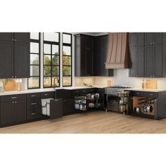 Black Nickel STORAGE WITH STYLE® Soft-close Hanging Pan Pullout