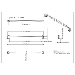 Fontana 18" Center-to-Center Appliance Pull