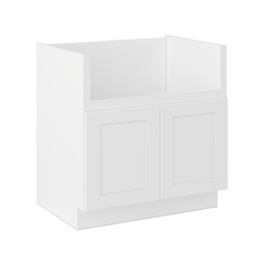 Farmhouse Sink Base Cabinet SBF33 Alpina White LessCare 33 in. width - Kitchen Cabinets