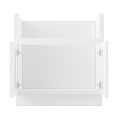 Farmhouse Sink Base Cabinet SBF33 Alpina White LessCare 33 in. width - Kitchen Cabinets