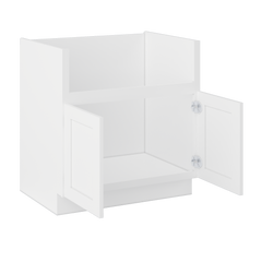 Farmhouse Sink Base Cabinet SBF33 Alpina White LessCare 33 in. width - Kitchen Cabinets