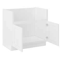 Farmhouse Sink Base Cabinet SBF36 Alpina White LessCare 36 in. width - Kitchen Cabinets