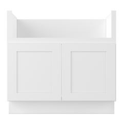 Farmhouse Sink Base Cabinet SBF36 Alpina White LessCare 36 in. width - Kitchen Cabinets