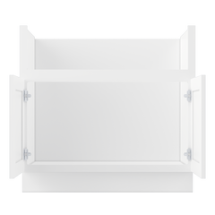 Farmhouse Sink Base Cabinet SBF36 Alpina White LessCare 36 in. width - Kitchen Cabinets
