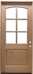 3/6x8/0 Exterior Mahogany Door | 6 Lite