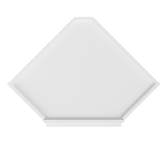 Frosted Glass Diagonal Corner Wall Kitchen Cabinet DCMD2430 Alpina White LessCare 24 in. width 30 in. height 12 in.