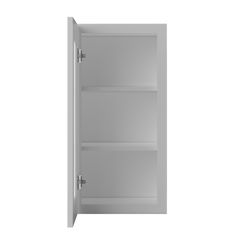 Frosted Glass Door Wall Kitchen Cabinet WMD1530 Alpina White LessCare 15 in. width 30 in. height 12 in. depth - Kitchen