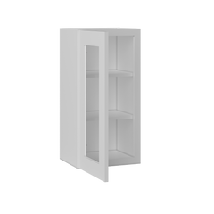 Frosted Glass Door Wall Kitchen Cabinet WMD1530 Alpina White LessCare 15 in. width 30 in. height 12 in. depth - Kitchen