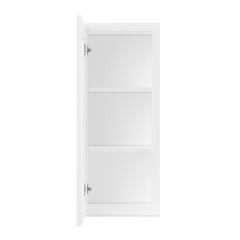 Frosted Glass Door Wall Kitchen Cabinet WMD1536 Alpina White LessCare 15 in. width 36 in. height 12 in. depth - Kitchen