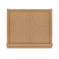 Frosted Glass Door Wall Kitchen Cabinet WMD1536 Shaker Toffee 15 in. width 36 in. height 12 in. depth - Kitchen Cabinets