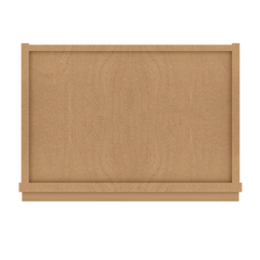 Frosted Glass Door Wall Kitchen Cabinet WMD1836 Shaker Toffee 18 in. width 36 in. height 12 in. depth - Kitchen Cabinets