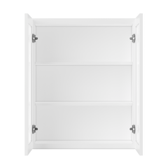 Frosted Glass Door Wall Kitchen Cabinet WMD3036 Alpina White LessCare 30 in. width 36 in. height 12 in. depth - Kitchen