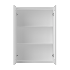 Frosted Glass Door Wall Kitchen Cabinet WMD3042 Alpina White LessCare 30 in. width 42 in. height 12 in. depth - Kitchen