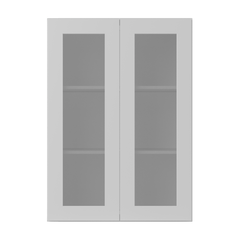 Frosted Glass Door Wall Kitchen Cabinet WMD3042 Alpina White LessCare 30 in. width 42 in. height 12 in. depth - Kitchen
