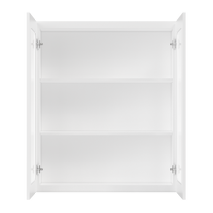 Frosted Glass Door Wall Kitchen Cabinet WMD3642 Alpina White LessCare 36 in. width 42 in. height 12 in. depth - Kitchen