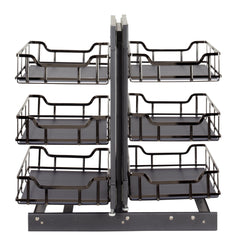 15" Black Nickel STORAGE WITH STYLE® Full-Height Blind Corner Organizer