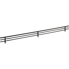 23" Wide Matte Black Wire Shoe Fence for Shelving