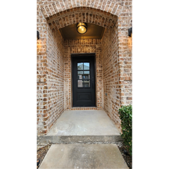 3/0 X 6/8 6 Lite Exterior Wrought Iron Door