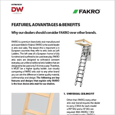 FAKRO Features & Benefits