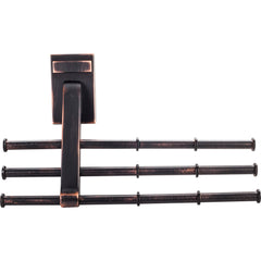 Brushed Oil Rubbed Bronze Tri-Level Tie Organizer