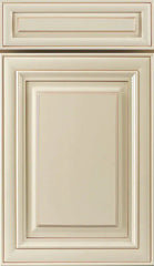  J&K Traditional A7 Crème Glazed Raised Panel Beige Door Sample