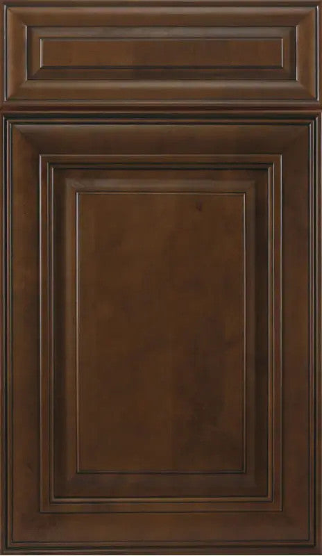  J&K Traditional M01 Chocolate Glazed Raised Panel Brown Door Sample