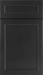  J&K Transitional E2 Charcoal Recessed Panel Black Door Sample