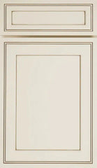  J&K Transitional H9 Pearl-Glazed Recessed Panel Beige Door Sample