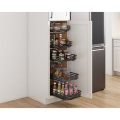 21" Black Nickel STORAGE WITH STYLE® Metal Soft-close Pullout Basket
